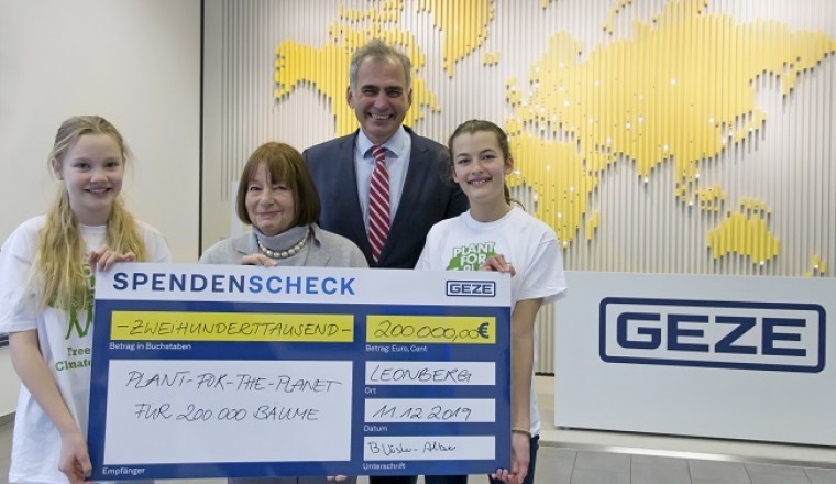 GEZE Donates 200,000 Trees