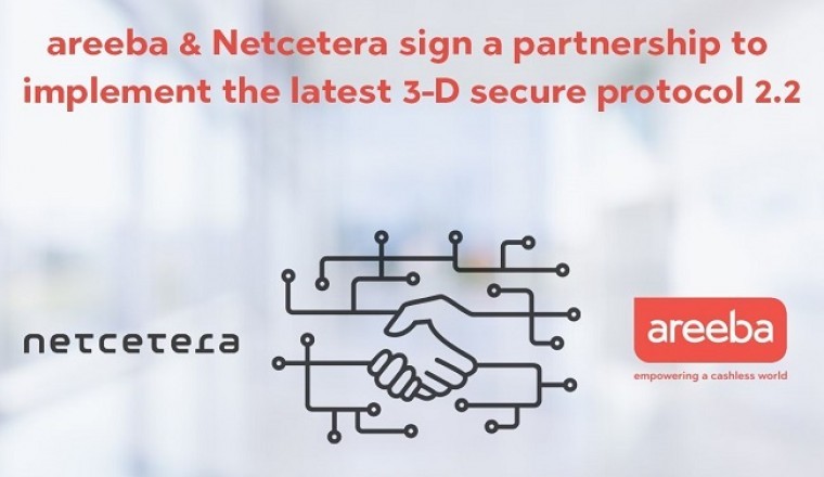 Areeba partners with Netcetera to implement the latest 3-D Secure Protocol 2.2
