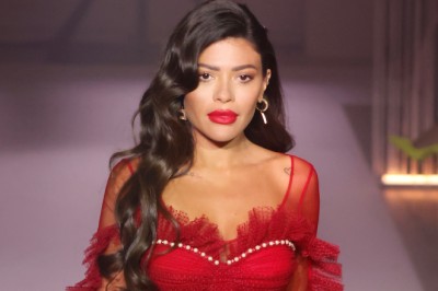 Saudi influencer Alanoud Badr walks for Elisabetta Franchi in Milan