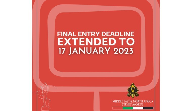 Entry Deadline Extension Announced for the 2023 Middle East & North Africa Stevie® Awards