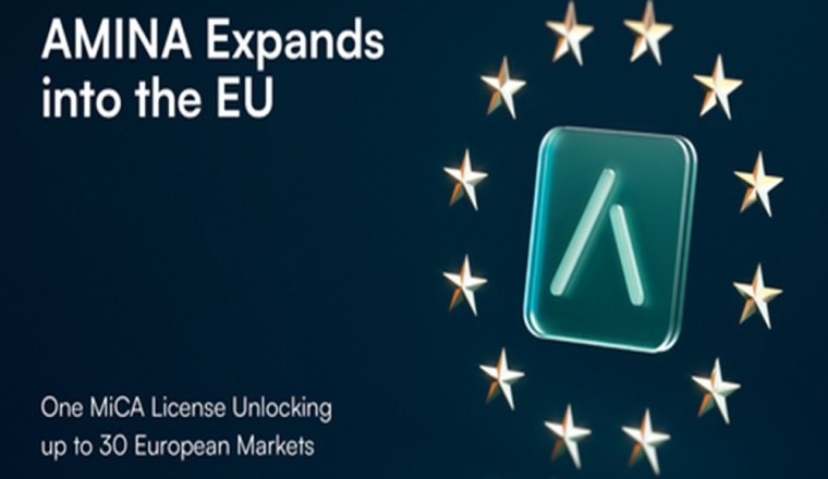 AMINA Becomes the First Crypto Banking Group to Receive a MiCA License through its Austrian Subsidiary